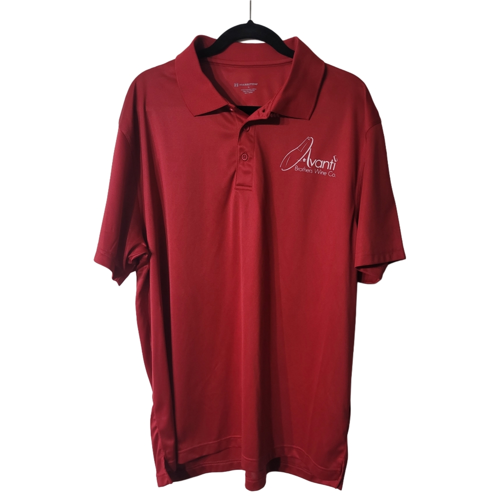 Avanti Wine Men's Red Polo Shirt Size XL